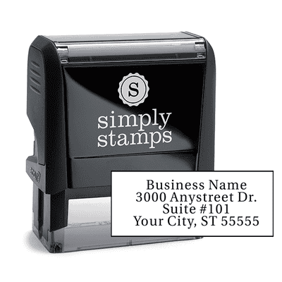 Serif Custom 4 Line Address Stamp
