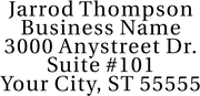 Serif Custom 5 Line Address Stamp