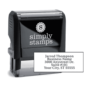 Serif Custom 5 Line Address Stamp