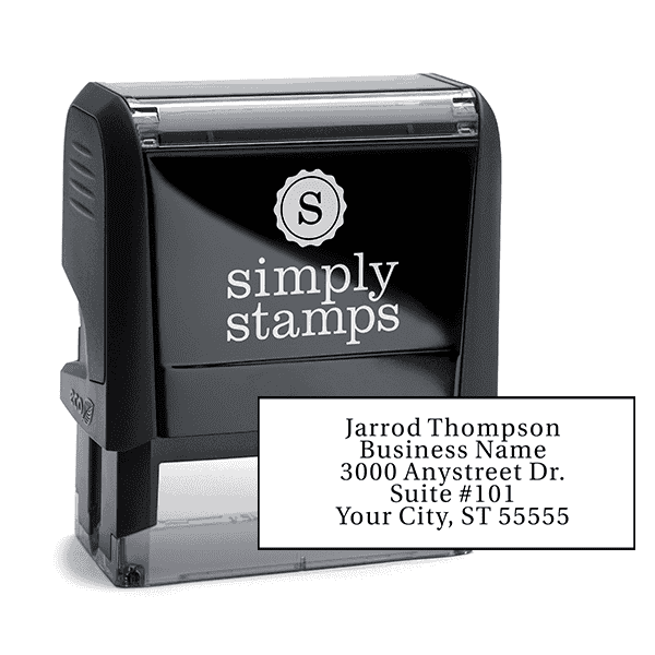 Serif Custom 5 Line Address Stamp
