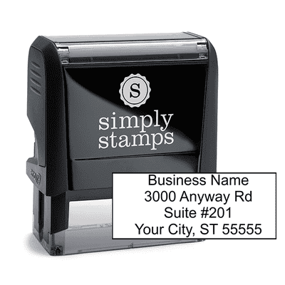 4 Line Address Stamp