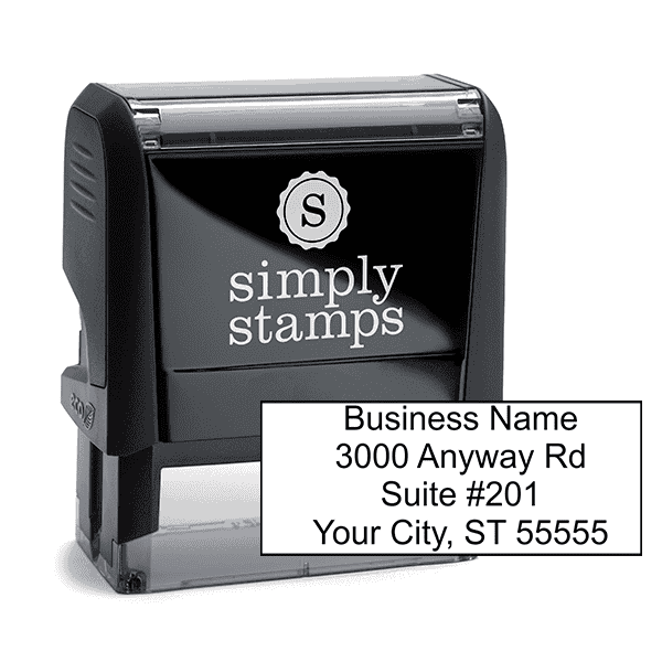 4 Line Address Stamp