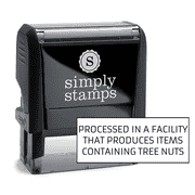 Processed In A Facility With Custom Stamp