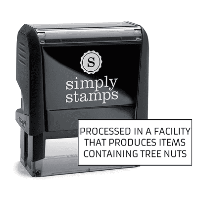 Processed In A Facility With Custom Stamp