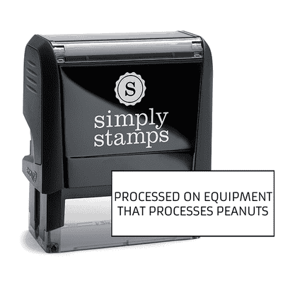 Processed On Equipment Custom Stamp