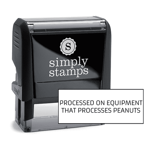 Processed On Equipment Custom Stamp