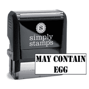 May Contain Custom Stamp