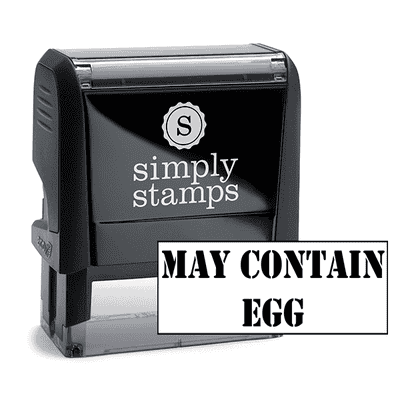 May Contain Custom Stamp