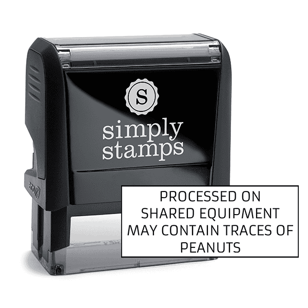 Processed In Facility On Shared Equipment Custom Stamp