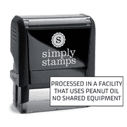 Processed In Facility No Shared Equipment Custom Stamp