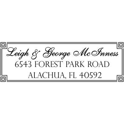 Alachua Fancy Border Address Stamp