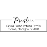 Prentice Fancy Border Address Stamp