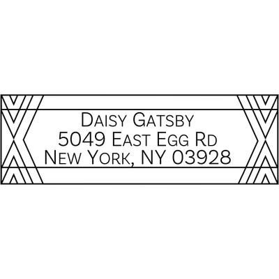 Gatsby Fancy Border Address Stamp - alternate view