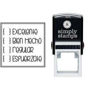 Spanish Teacher Grading Stamp Body and Design