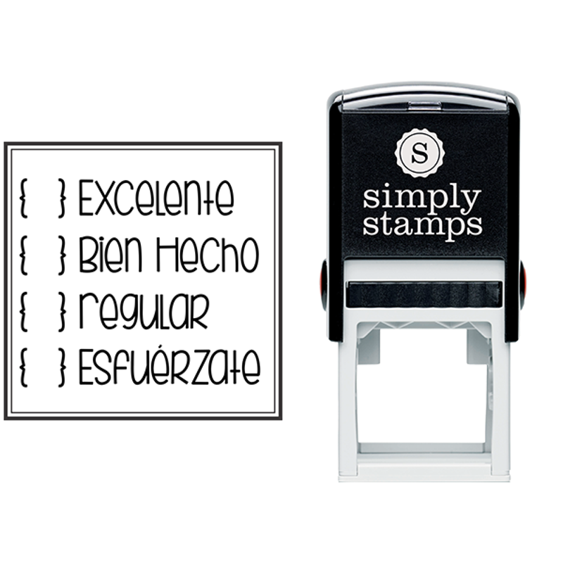 Spanish Teacher Grading Stamp Body and Design
