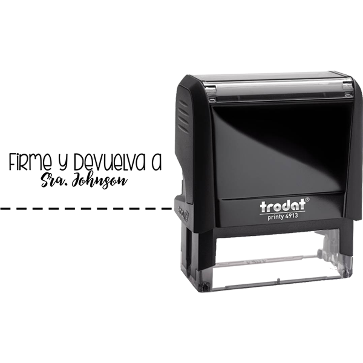 Sign and Return Spanish Teacher Stamp Body and Design