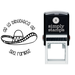 Spanish Library Teacher Stamp Body and Design