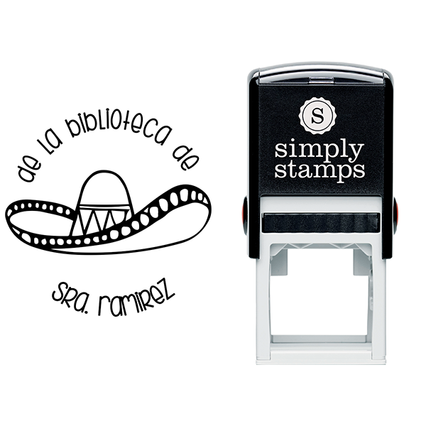 Spanish Library Teacher Stamp Body and Design