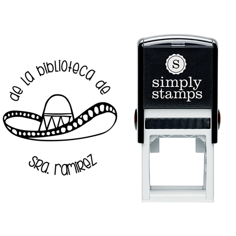 Spanish Library Teacher Stamp Body and Design