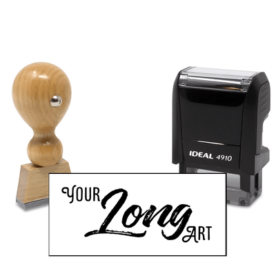 Long Rectangle Loyalty Stamp - alternate view