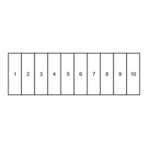 Tall Rectangles for Card Loyalty Stamp Imprint