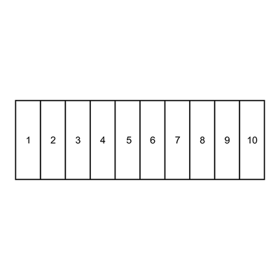 Tall Rectangles for Card Loyalty Stamp - alternate view