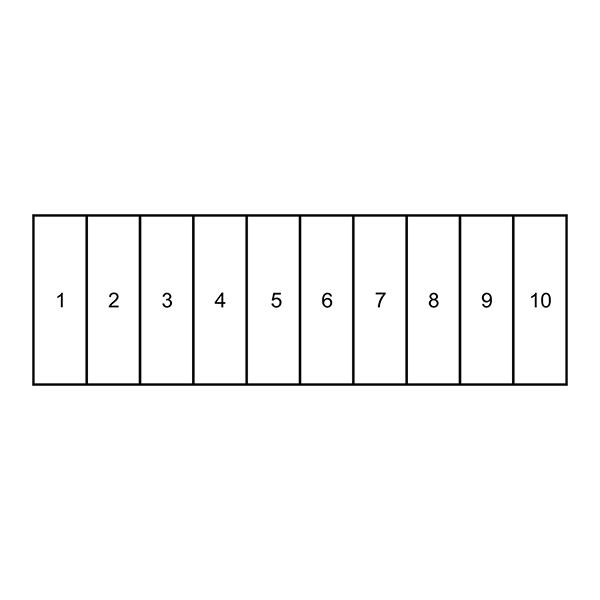 Tall Rectangles for Card Loyalty Stamp Imprint