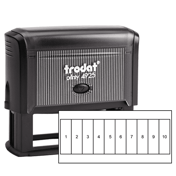 Tall Rectangles for Card Loyalty Stamp