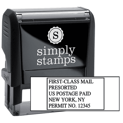 Pre-Sorted First Class Postage Paid Permit Stamp