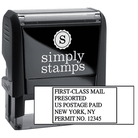 Pre-Sorted First Class Postage Paid Permit Stamp