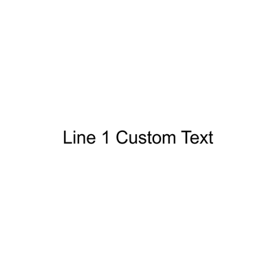 1 Line Custom Wood Handle Stamp - alternate view