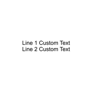 2 Line Custom Wood Handle Stamp Imprint
