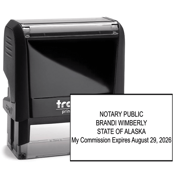 Alaska Notary Rectangle Stamp