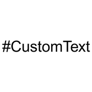 Custom Text Sans Serif Hashtag Rubber Stamp