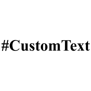 Custom Text Serif Hashtag Rubber Stamp