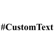 Custom Text Serif Hashtag Rubber Stamp