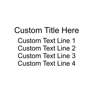 4 Lines With Title Custom Self-Inking Stamp Imprint