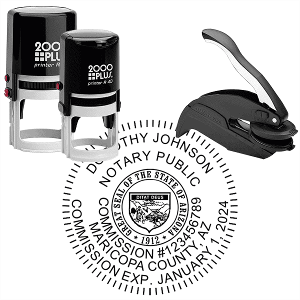 Arizona Notary - Round Stamp