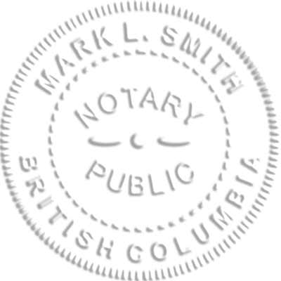 Notary for British Columbia Seal Stamp - alternate view