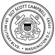 United States Coast Guard Return Address Stamp