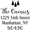 Tiny Trees Christmas Address Stamp