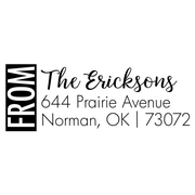 Color Block Family Of Address Stamp