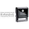 Adamson Dainty Script Address Stamp Body and Design