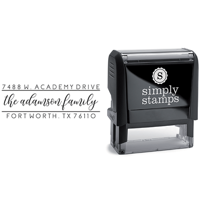 Adamson Dainty Script Address Stamp - alternate view