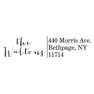 Modern Calligraphy Address Stamp