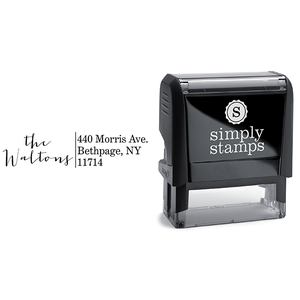 Modern Calligraphy Address Stamp Body and Design