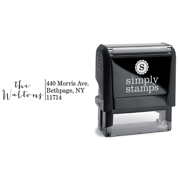 Modern Calligraphy Address Stamp Body and Design