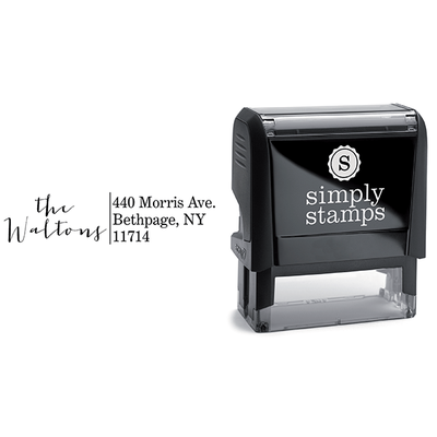 Modern Calligraphy Address Stamp - alternate view