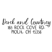 Farmhouse Script Address Stamp