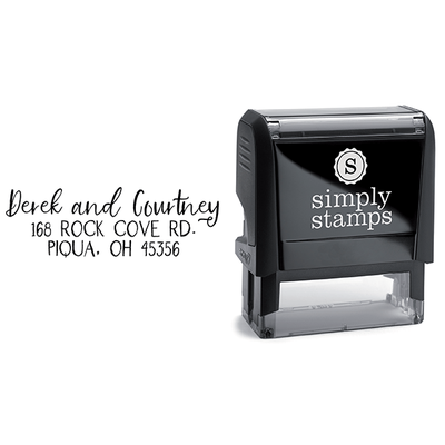 Farmhouse Script Address Stamp - alternate view